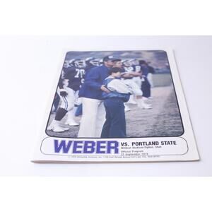 Weber vs Portland State, Official Program, 22 September 1979,M-11-10